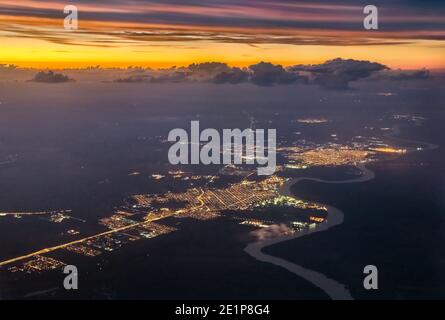 Zarate und Campana Städte am Parana Fluss in Argentinien Stockfoto