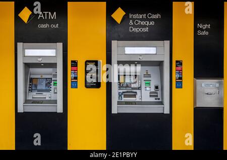 Geldautomaten der Commonwealth Bank in Inverell, New South wales, australien Stockfoto