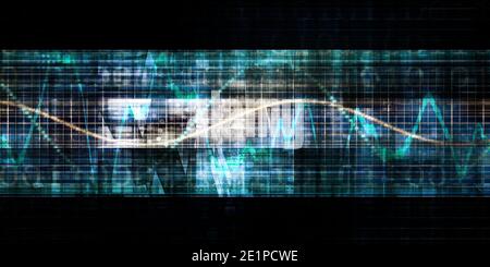 Globale Wissenschaft Forschungsprojekt als Konzept Stockfoto