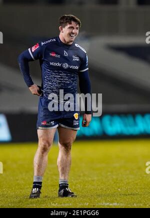 Sale Sharks-Flanker Tom Curry während des Gallagher Premiership-Spiels Sale Sharks -V- Worcester Warriors im AJ Bell Stadium, Greater Manchester, eng Stockfoto