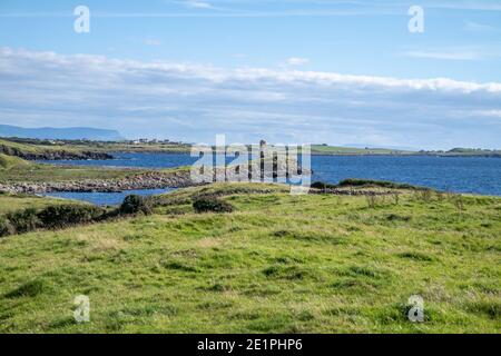 McSwynes Castle befindet sich in St. Johns Point in der Grafschaft Donegal - Irland. Stockfoto