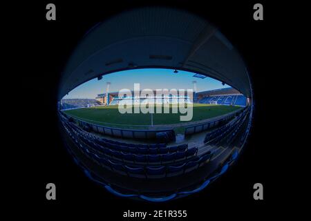 Gillingham, Großbritannien. Januar 2021. Eine allgemeine Ansicht des Stadions vor dem Spiel der Sky Bet League 1 im MEMS Priestfield Stadium, Gillingham Bild von Alan Stanford/Focus Images/Sipa USA 09/01/2021 Credit: SIPA USA/Alamy Live News Stockfoto