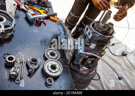 316 Seaidan Yasir (sau), Kuzmich Alexey (rus), Century, SRT Racing, Auto, Atmosphäre während des Ruhetag der Dakar 2021 in Ha'il, in Saudi-Arabien am 9. Januar 2021 - Foto Florent Gooden / DPPI / LM Stockfoto