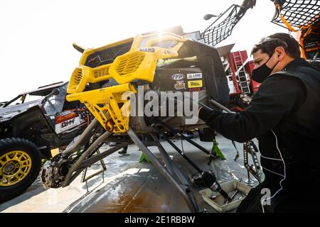 Ha'il, Italien. Januar 2021. SSV-Serie - T4, Atmosphäre während des Ruhetag der Dakar 2021 in Ha'il, in Saudi-Arabien am 9. Januar 2021 - Foto Florent Gooden/DPPI/LM Credit: Gruppo Editoriale LiveMedia/Alamy Live News Stockfoto