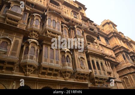 Patwa haveli in Jaisalmer, Rajasthan Stockfoto