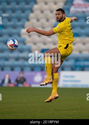 Gillingham, Großbritannien. Januar 2021. Colin Daniel von Burton Albion während des Sky Bet League 1 Spiels im MEMS Priestfield Stadium, Gillingham Bild von Alan Stanford/Focus Images/Sipa USA 09/01/2021 Credit: SIPA USA/Alamy Live News Stockfoto