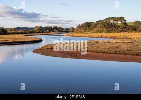 River Otter in Budleigh Salterton in Devon in England Stockfoto