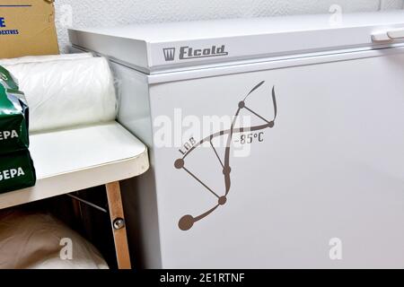 Eröffnung des Impfzentrums im Palais des Festivals in Cannes, Frankreich, am 09. Januar 2021. Foto von Lionel Urman/ABACAPRESS.COM Stockfoto