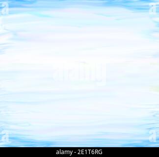 Digitales Malen. Blauer Wasserhintergrund. Blauer Himmel Stockfoto
