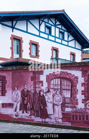 Urban Art in Santoña, Marismas de Santoña, Victoria y Joyel Naturpark, Kantabrien, Spanien, Europa Stockfoto