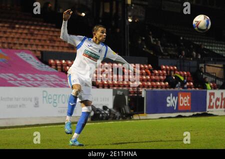 Barrows Connor Brown während des Sky Bet League 2 Spiels zwischen Southend United und Barrow in Roots Hall, Southend am Samstag, 9. Januar 2021. (Kredit: Ben Pooley - MI News) Kredit: MI Nachrichten & Sport /Alamy Live Nachrichten Stockfoto