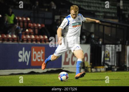 Barrows Chris Taylor während des Sky Bet League 2 Spiels zwischen Southend United und Barrow in Roots Hall, Southend am Samstag, 9. Januar 2021. (Kredit: Ben Pooley - MI News) Kredit: MI Nachrichten & Sport /Alamy Live Nachrichten Stockfoto