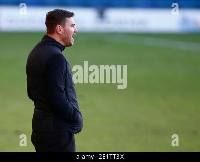 Southend, Großbritannien. Januar 2021. SOUTHEND, ENGLAND - JANUAR 09: Michael Jolley Manager von Barrow während der Sky Bet League Two zwischen Southend United und Barrow FC im Roots Hall Stadium, Southend, UK am 09.Januar 2021 Credit: Action Foto Sport/Alamy Live News Stockfoto