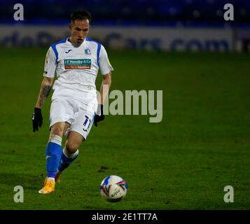 Southend, Großbritannien. Januar 2021. SOUTHEND, ENGLAND - JANUAR 09: Josh Kay von Barrow während der Sky Bet League Two zwischen Southend United und Barrow FC im Roots Hall Stadium, Southend, UK am 09.Januar 2021 Credit: Action Foto Sport/Alamy Live News Stockfoto