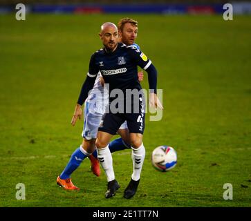 Southend, Großbritannien. Januar 2021. SOUTHEND, ENGLAND - JANUAR 09: Alan McCormack von Southend United während der Sky Bet League Two zwischen Southend United und Barrow FC im Roots Hall Stadium, Southend, UK am 09.Januar 2021 Credit: Action Foto Sport/Alamy Live News Stockfoto