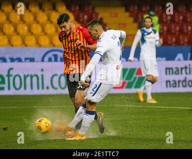 Benevento, Kampanien, ITALIEN. Januar 2021. Während der italienischen Serie A Fußballspiel FC Benevento gegen AC Atalanta am 09. Januar 2021 im Ciro Vigorito Stadion.in Bild Tool Rafael. Quelle: Fabio Sasso/ZUMA Wire/Alamy Live News Stockfoto