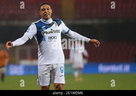 Benevento, Italien. Januar 2021. Benevento, Italien, Ciro Vigorito Stadion, 09. Januar 2021, Luis Muriel (Atalanta BC) während Benevento Calcio gegen Atalanta BC - Italienische Fußball Serie A Spiel Kredit: Emmanuele Mastrodonato/LPS/ZUMA Wire/Alamy Live News Stockfoto