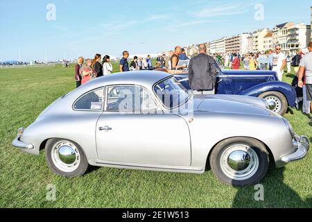 DIEPPE, FRANKREICH - 01. SEPTEMBER 2018: Retro-Auto Porsche die Oldtimer-Show Stockfoto