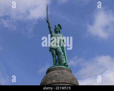 DEUTSCHLAND, DETMOLD, TEUTOBURGER WALD, 29. MAI 2011: Das Hermann-Denkmal erinnert an den Cherusker Kriegschef Arminius Stockfoto