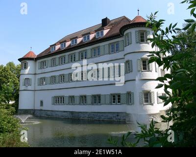DEUTSCHLAND, BAD RAPPENAU - 02. Juni 2011: Wasserschloss Bad Rappenau Stockfoto