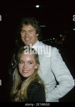 CATHERINE HICKLAND mit David Hasselhoff e4119b Credit: Ralph Dominguez/MediaPunch Stockfoto