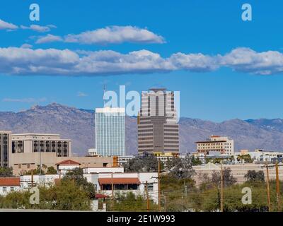 Sonnige Szene Stadtbild vom Highway 10 in Phoneix, Arizona Stockfoto