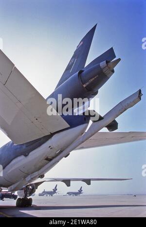 McDonnell Douglas KC-10 Lufttanker Hecktankboom. Stockfoto