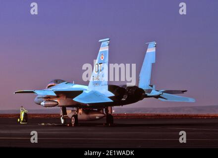 McDonnell-Douglas F-15 Eagle Twin Motor Allwetter USAF Fighter. Stockfoto