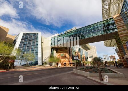 Phoneix, 3. JANUAR 2021 - Außenansicht des Phoenix Convention Center Stockfoto