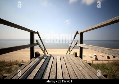 Treppe Zum Strand Stockfoto