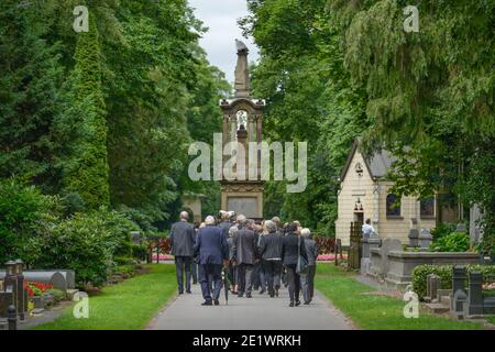 Beerdigung, Melaten-Friedhof, Aachener Straße, Lindenthal, Köln, Nordrhein-Westfalen, Deutschland Stockfoto