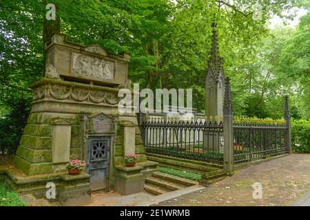 Graeber, Melaten-Friedhof, Aachener Straße, Lindenthal, Köln, Nordrhein-Westfalen, Deutschland Stockfoto