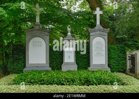 Familiengrab Imhoff, Melaten-Friedhof, Aachener Straße, Lindenthal, Köln, Nordrhein-Westfalen, Deutschland Stockfoto