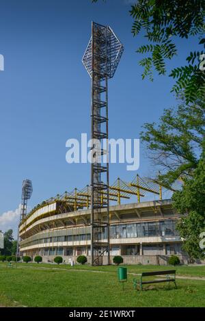 Fussballstadion, Plovdiv, Bulgarien Stockfoto