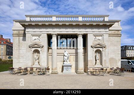 Der Herkulespavillonen-Pavillon in den Rosenborg Schlossgärten (Kongens Have); Kopenhagen, Dänemark Stockfoto