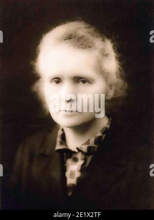Maria Salomea Skłodowska, besser bekannt als Marie Curie (Varsavia, 7 novembre 1867 – Passy, 4 luglio 1934) war eine polnische Chemikerin und Physikerin, eingebürgert Französisch Stockfoto
