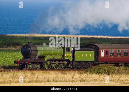 LNER B12 Dampflokomotive auf der North Norfolk Railway Stockfoto