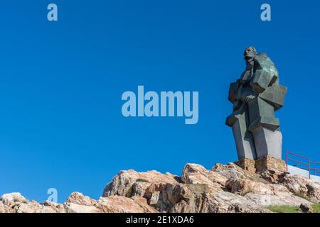 Denkmal für die Minenarbeiter von Puertollano, Ciudad Real, Spanien Stockfoto