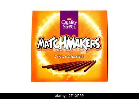 Quality Street Matchmakers Zingy Orange Stockfoto