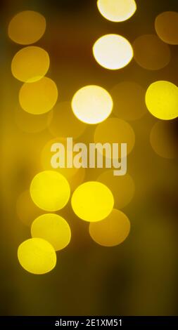 Blur Golden Bokeh Light Art Abstrakter Hintergrund. Bokeh Night Stock-Bilder. Stockfoto