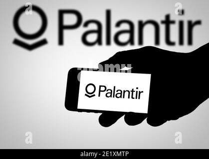 Palantir-Logo Stockfoto