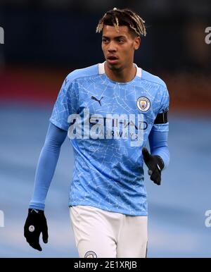 Felix Nmecha von Manchester City beim dritten Lauf des Emirates FA Cup im Etihad Stadium in Manchester. Stockfoto