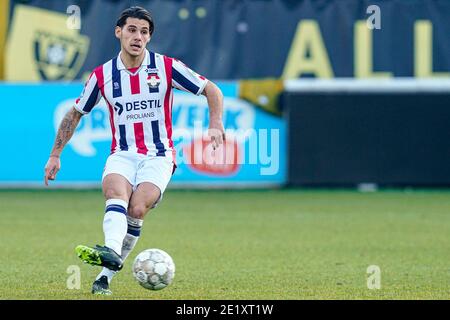 VENLO, NIEDERLANDE - JANUAR 10: (L-R): Gorkem Saglam von Willem II während des niederländischen Eredivisie-Spiels zwischen VVV Venlo und Willem II am Jan in De Koel Stockfoto