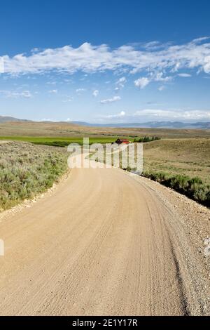 MT 00327-00 ... MONTANA - Open Land entlang der Medizin Lodge Road in Beaverhead County Abschnitt der Great Divide Mountain Bike Route Stockfoto