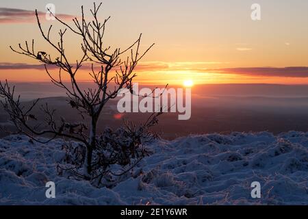 Sonnenaufgang über Ramsbottom Stockfoto