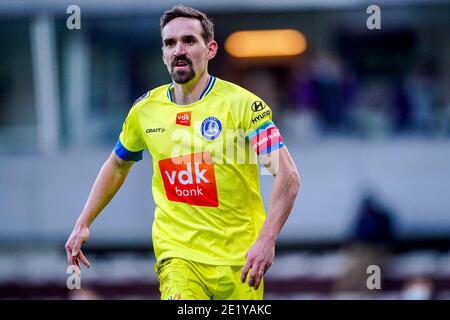 ANTWERPEN, BELGIEN - 10. JANUAR: Sven Kums von KAA Gent während des Pro-League-Spiels von Beerkot VA und KAA Gent am 10. Januar 2021 in Antwerpen, Belgien (Foto: Jeroen Meuwsen/BSR AgencyOrange BilderAlamy Live News) Stockfoto