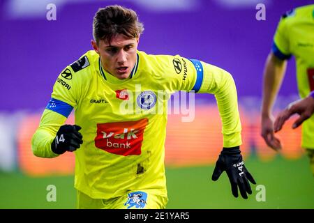 ANTWERPEN, BELGIEN - JANUAR 10: Alessio Castro-Montes von KAA Gent im Pro League Spiel zwischen Beerkot VA und KAA Gent im Sporthal Kiel am J Stockfoto