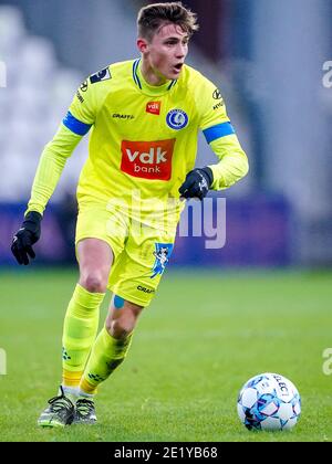 ANTWERPEN, BELGIEN - JANUAR 10: Alessio Castro-Montes von KAA Gent im Pro League Spiel zwischen Beerkot VA und KAA Gent im Sporthal Kiel am J Stockfoto