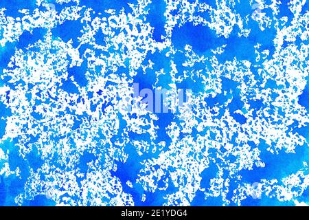 Blue azure Türkis abstraktes Aquarell Hintergrund für Texturen Hintergründe und Web Banner Design Stockfoto