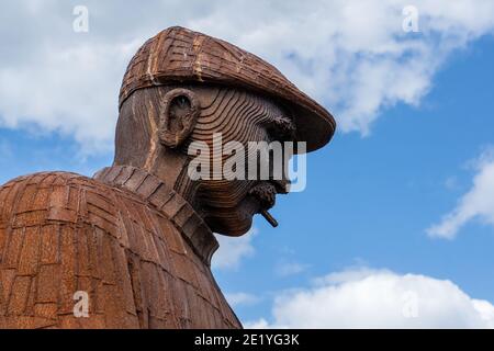 Fiddler Green, Fischer verloren am Meer Denkmal North Shields. Stockfoto